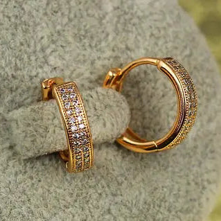 Golden & Silver Hoop Earrings