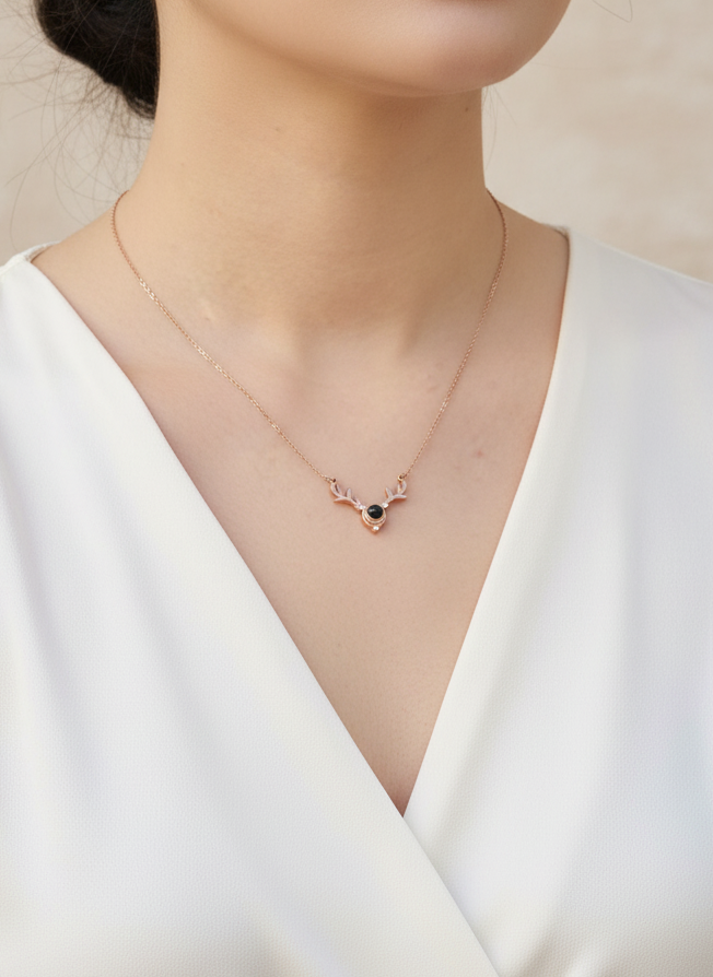 Deer Pendant Necklace