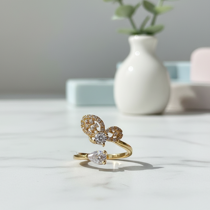 Half Butterfly Ring