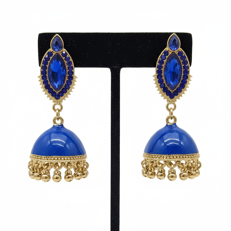 Blue, Green & Red Jhumka