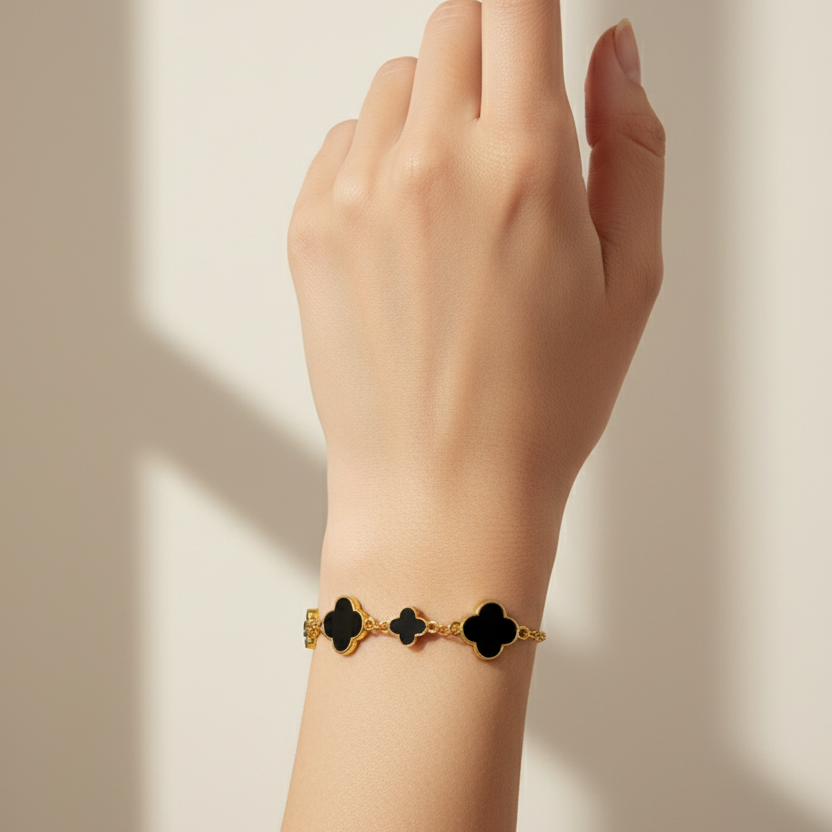 Black Clover Charm Bracelet