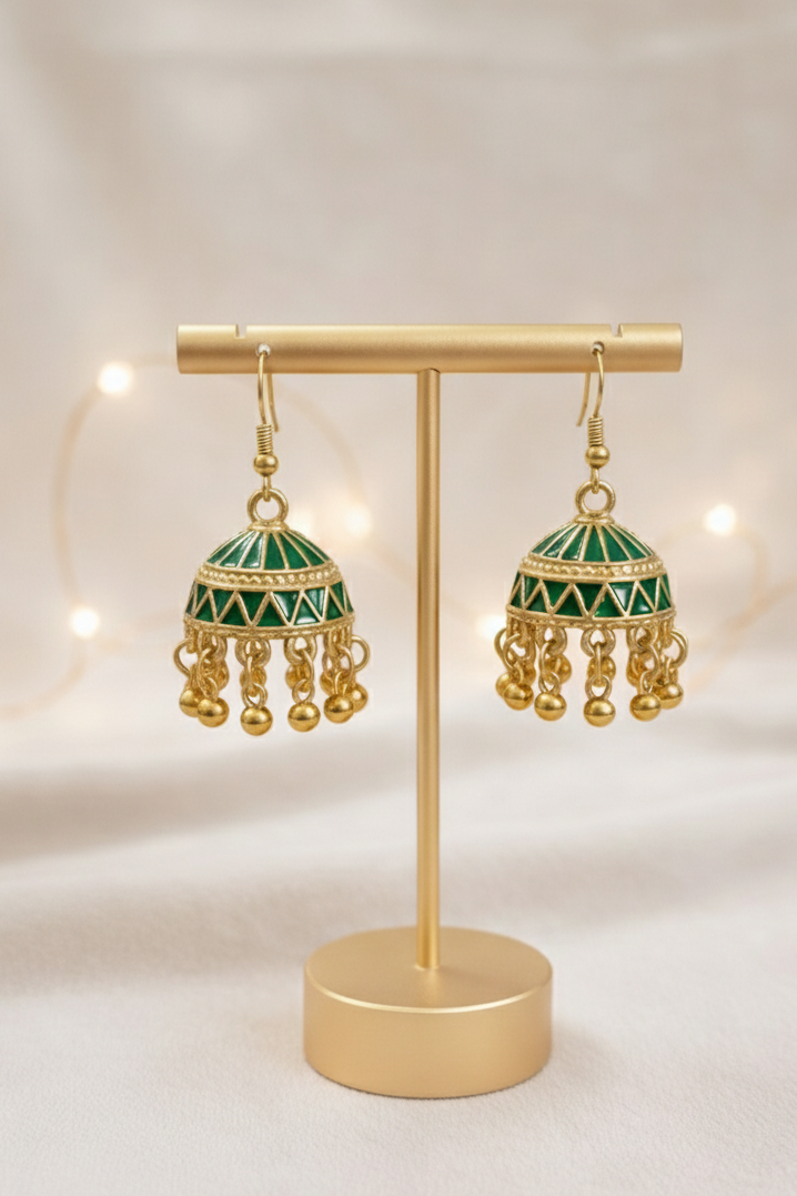 Green Jhumka