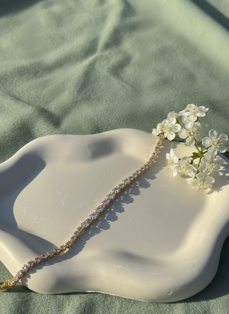 Ruby Radiance Tennis Bracelet