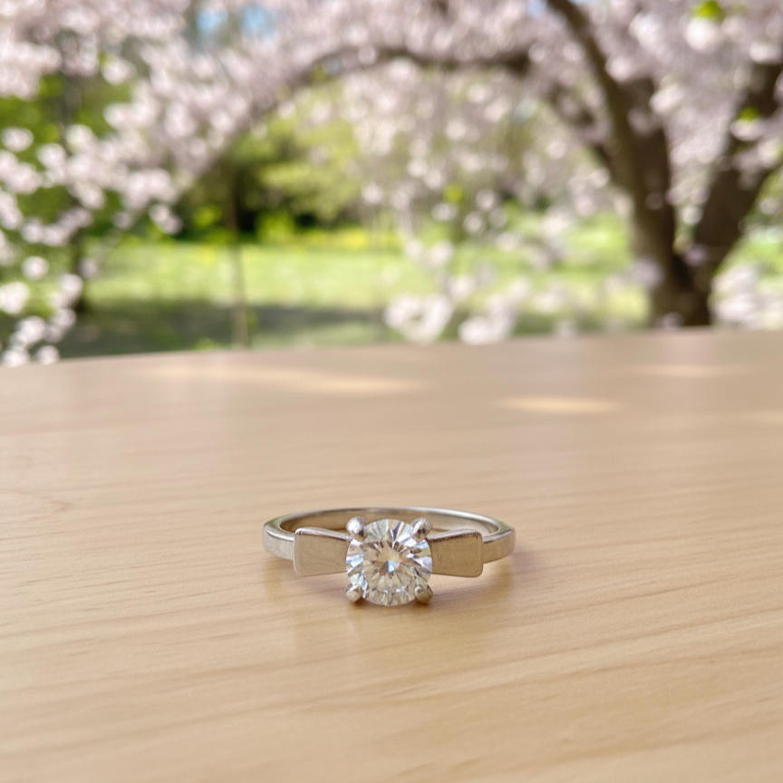 Bow Solitaire Ring