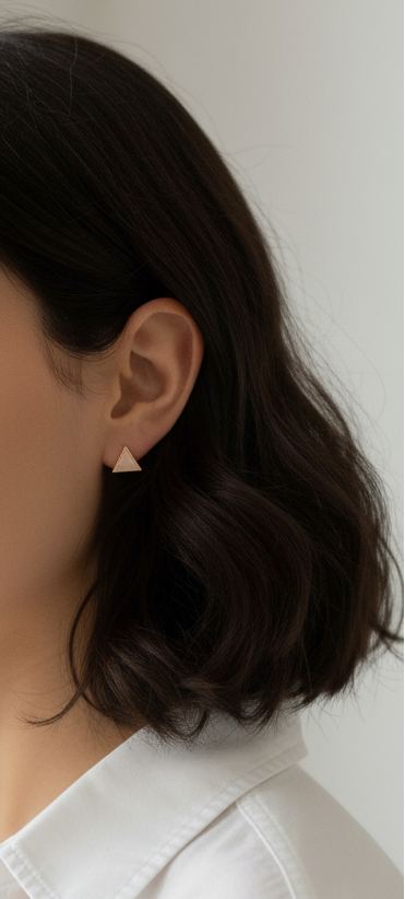 Triangle Stud Earrings