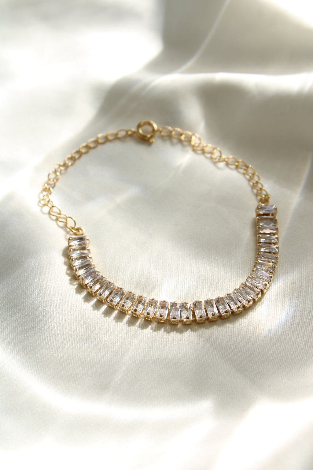 Rectangular Gemstone Bracelet Blue, White & Bronze