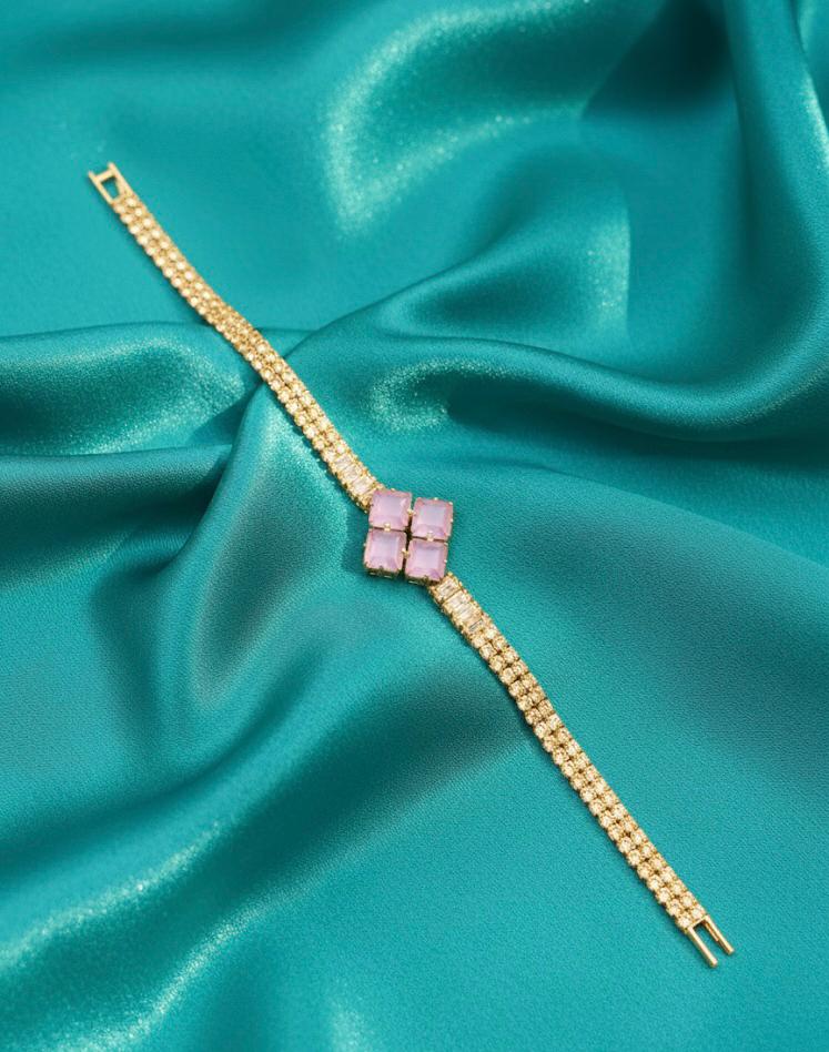 Square Crystal Bracelet Collection