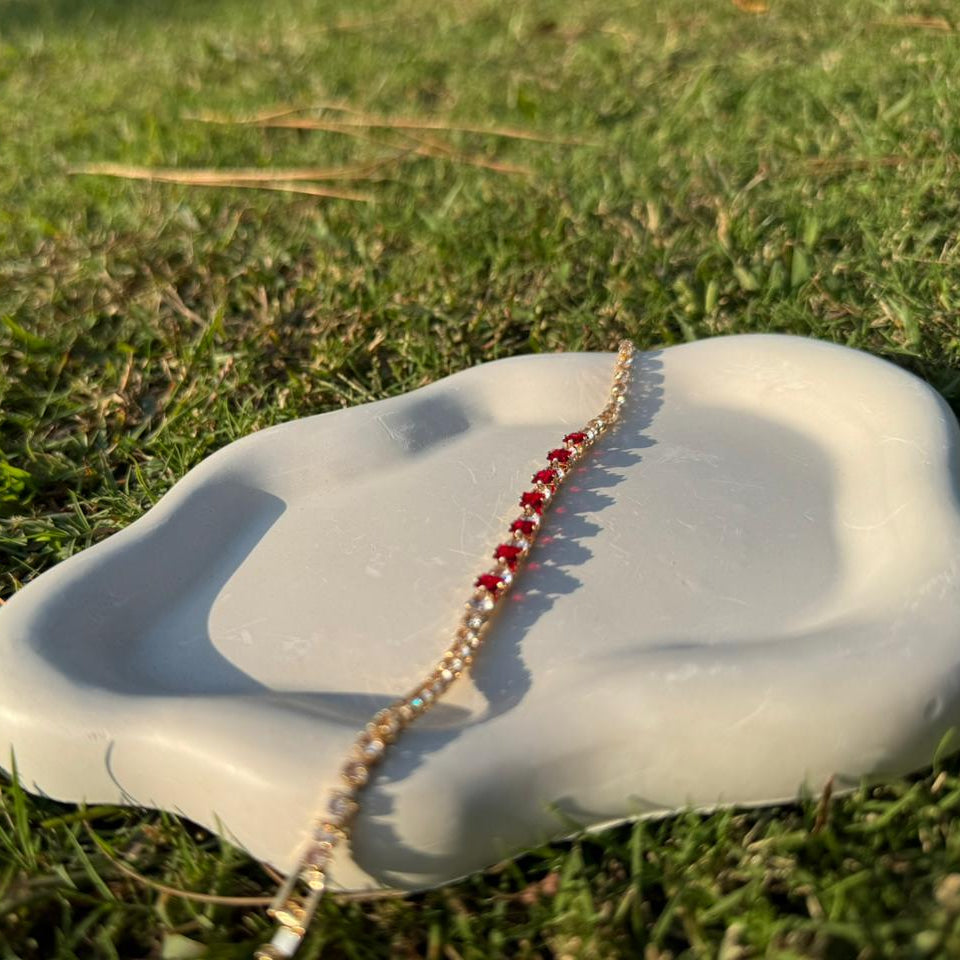 Ruby Tennis Bracelet