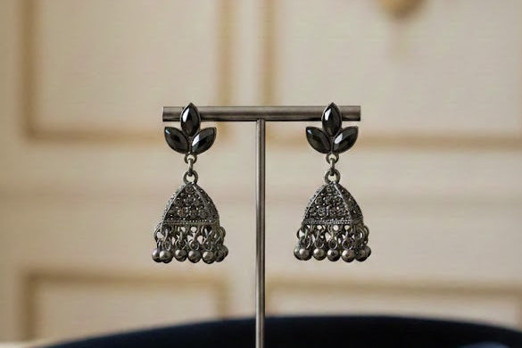 Leaf Jhumka Earrings